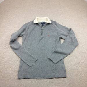 Polo Jeans Company Men's Gray‎ Pullover 1/4 Zipper Size Large